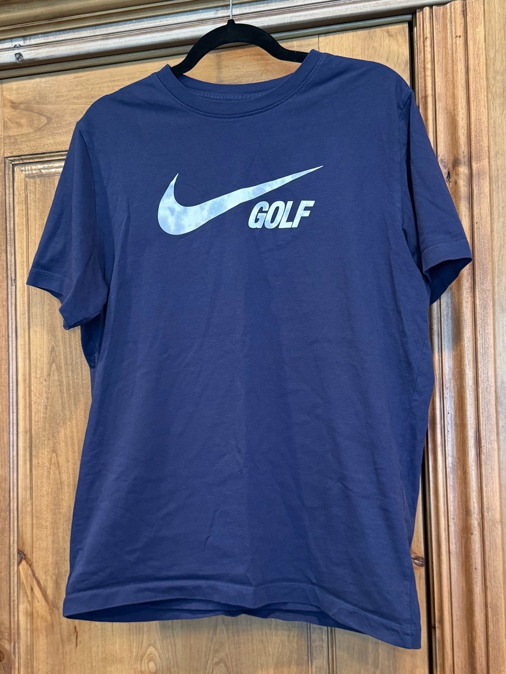 Nike Golf Swoosh Graphic T-Shirt Midnight Navy Men’s Large 100% Cotton